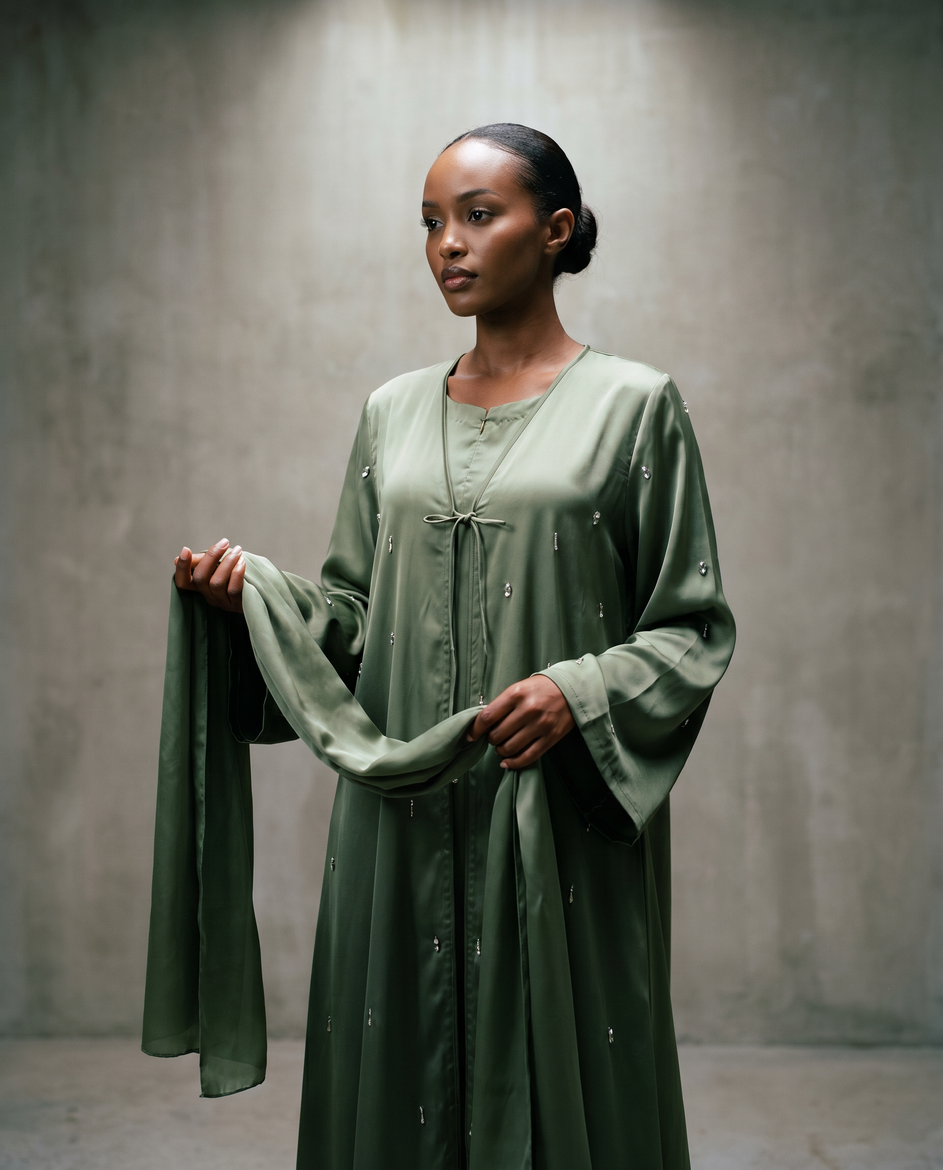 Anaya - Green Abaya