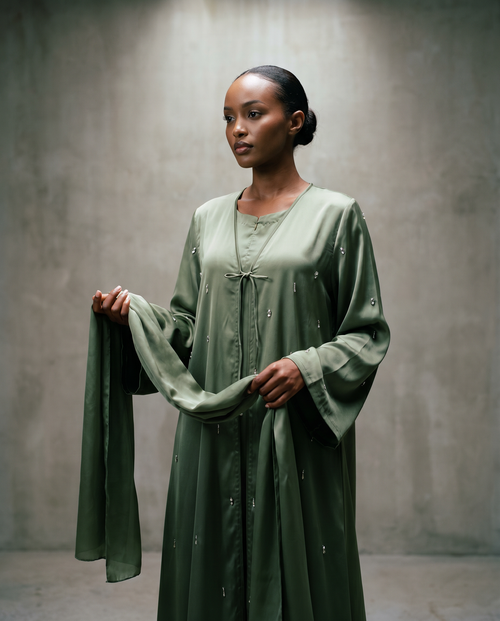 Anaya - Green Abaya